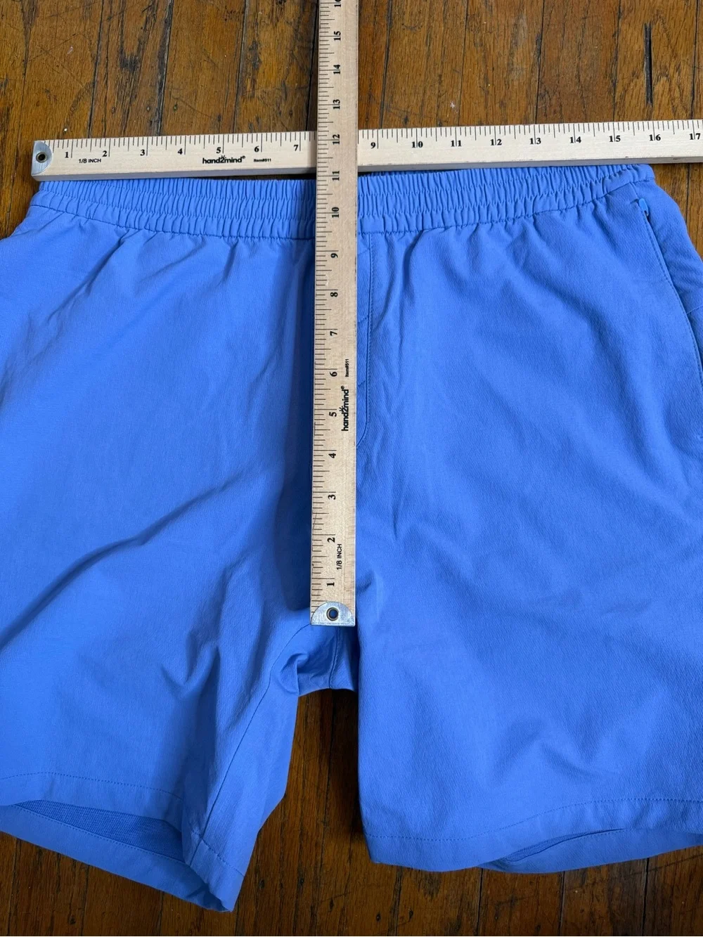 Outdoor Voices RecTrek 7” Shorts Men's Size Large Blue  Drawstring Activewear